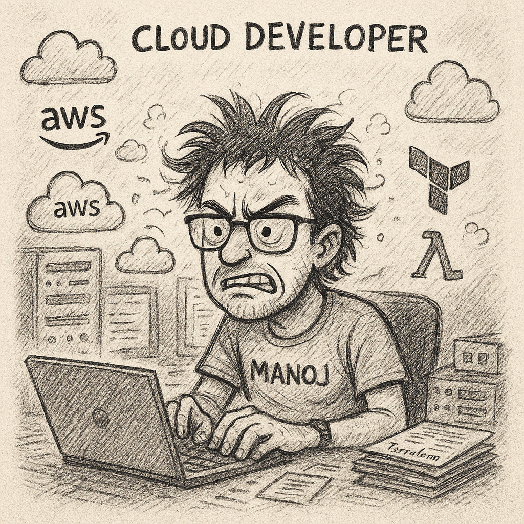 Manoj Cloud Developer Sketch